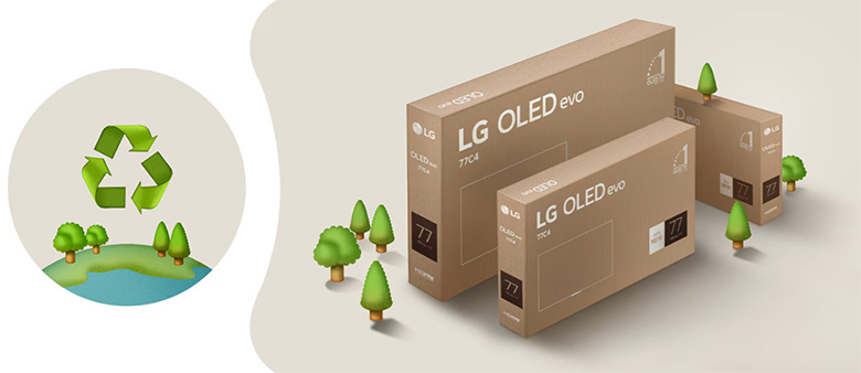 Thân thiện với môi trường - Smart Tivi OLED evo LG 4K 48 inch OLED48C4PSA