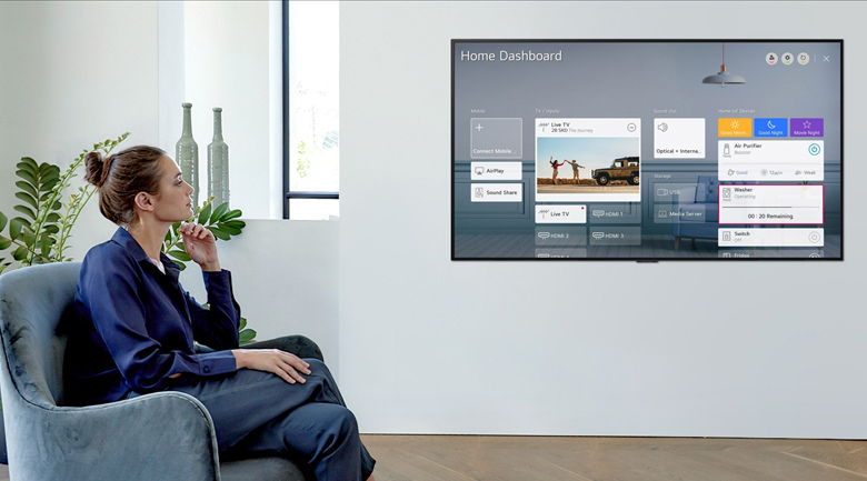 Điều khiển tivi bằng giọng nói - Smart Tivi OLED LG 4K 65 inch 65GXPTA