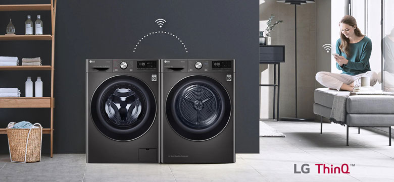 Máy sấy LG DVHP50M - Ghép nối thông minh với máy giặt LC