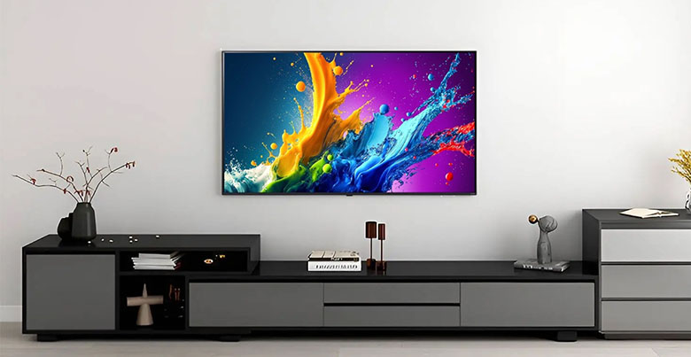 Thiết kế cạnh viền siêu mỏng - Smart Tivi QNED LG 4K 86 inch 86QNED80TSA