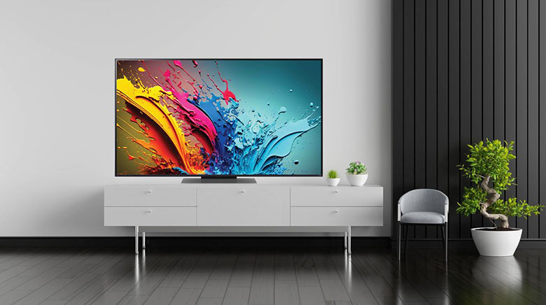 Thiết kế cạnh viền siêu mỏng - Smart Tivi QNED LG 4K 86 inch 86QNED86TSA