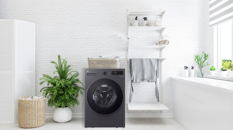Máy giặt LG AI DD Inverter 15 kg F2515SNTG lồng ngang - Thiết kế sang trọng và bền bỉ