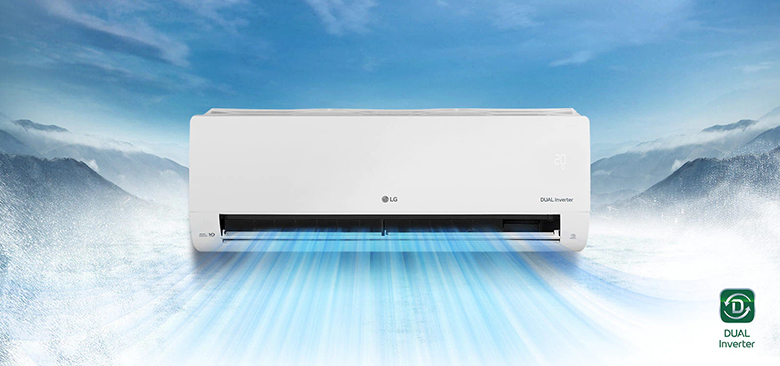 Thiết kế sang trọng - Điều hòa LG 1 chiều Inverter 18000 BTU V18ENF1