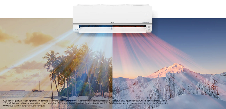 Thiết kế 2 chiều hiện đại - Điều hòa LG B10END1 2 chiều Inverter 9200 BTU