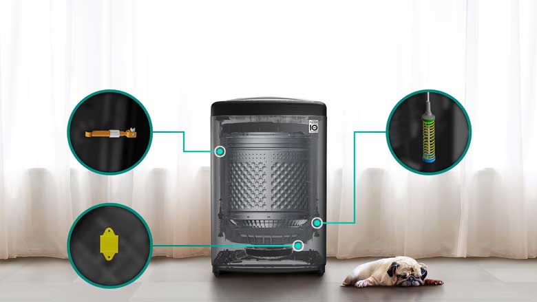 Máy giặt LG TV2519DV7B  Inverter 19kg - Vận hành êm ái