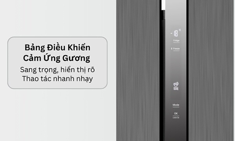 Tủ lạnh LG Inverter 474 lít Multi Door LFB47BLG - Bảng điều khiển cảm ứng
