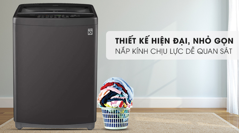 Thiết kế-Máy giặt LG Inverter 11.5 kg T2351VSAB lồng đứng