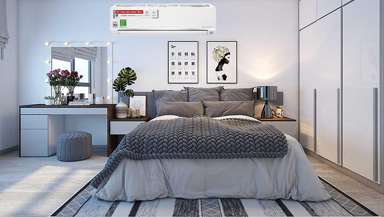 Công suất 12000BTU - Điều hòa LG Inverter 12000 BTU V13API1 phù hợp với không gian dưới 20m2