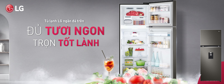 Tủ Lạnh LG Inverter 374 lít GN-D372BL