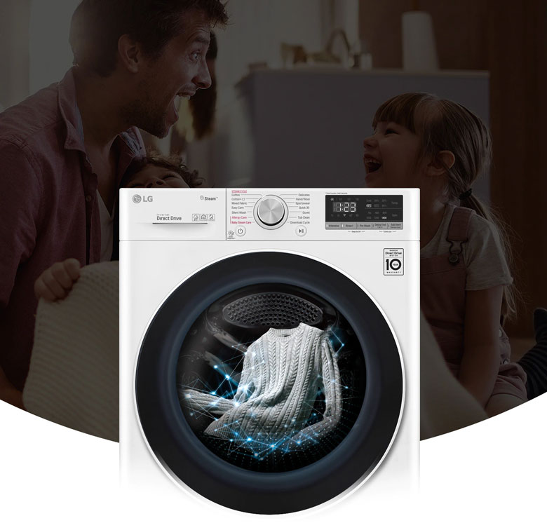 Máy giặt sấy LG FV1411D4W Inverter 11kg lồng ngang - Máy giặt cửa trước cho gia đình