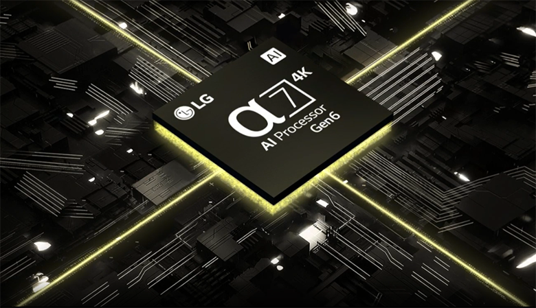 Bộ xử lý α7 Gen6 4K AI nấng cấp cả về hình ảnh lẫn âm thanh tuyệt vời Smart Tivi LG 65QNED80SRA