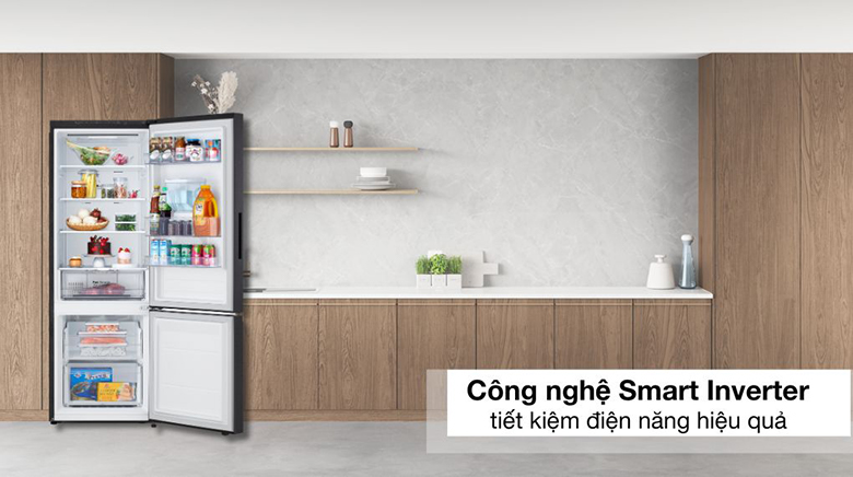Tủ lạnh LG Inverter 332 lít LBD33BLMA - Công nghệ Inverter tiết kiệm điện năng và vận hành êm ái
