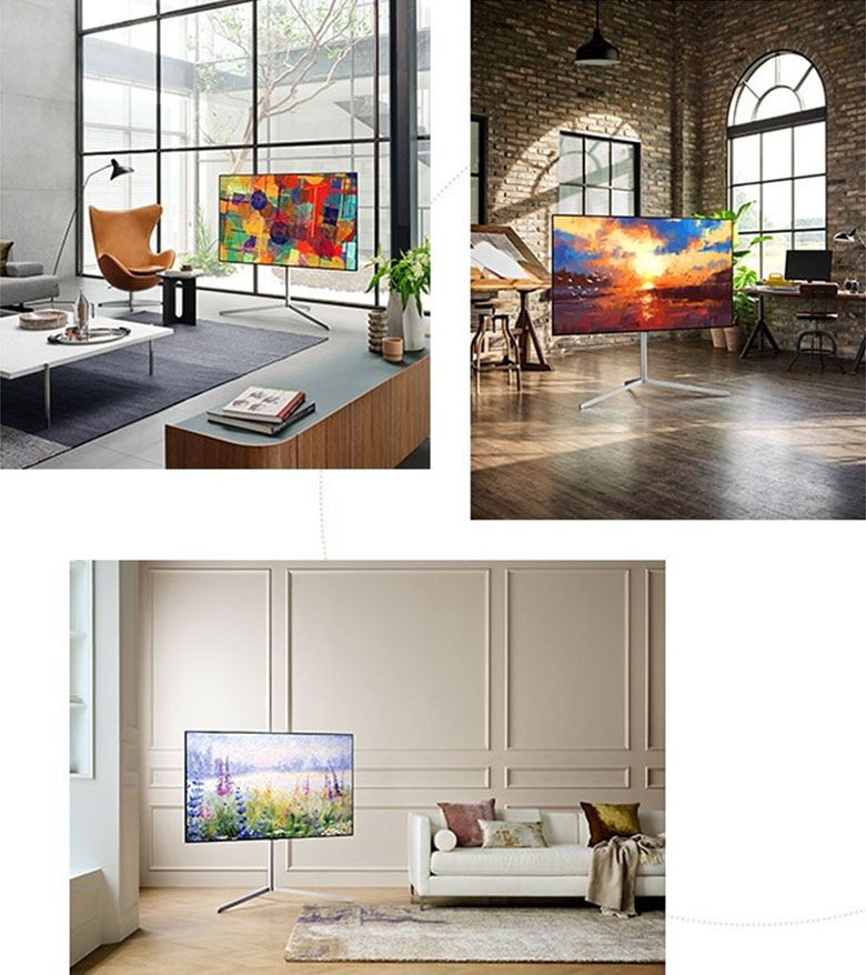 Chân đỡ tiện lợi - Smart Tivi OLED LG 4K 55 inch 55C1PTB