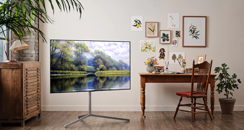 Chân đế Gallery - Smart Tivi OLED LG 4K 55 inch 55G1PTA
