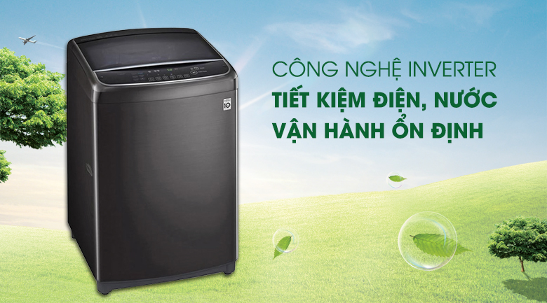 Máy giặt LG TH2722SSAK Inverter 22 kg: Tiết kiệm điện