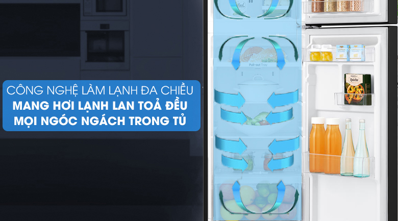 Tủ lạnh LG Inverter 243 Lít GV-B242BL - làm lạnh đa chiều