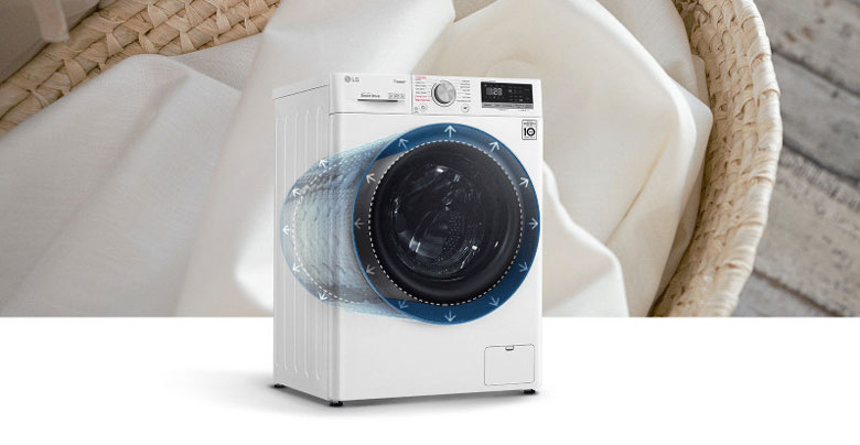 Máy giặt sấy LG FV1411D4W Inverter 11kg lồng ngang - Kích thước lồng giặt lớn