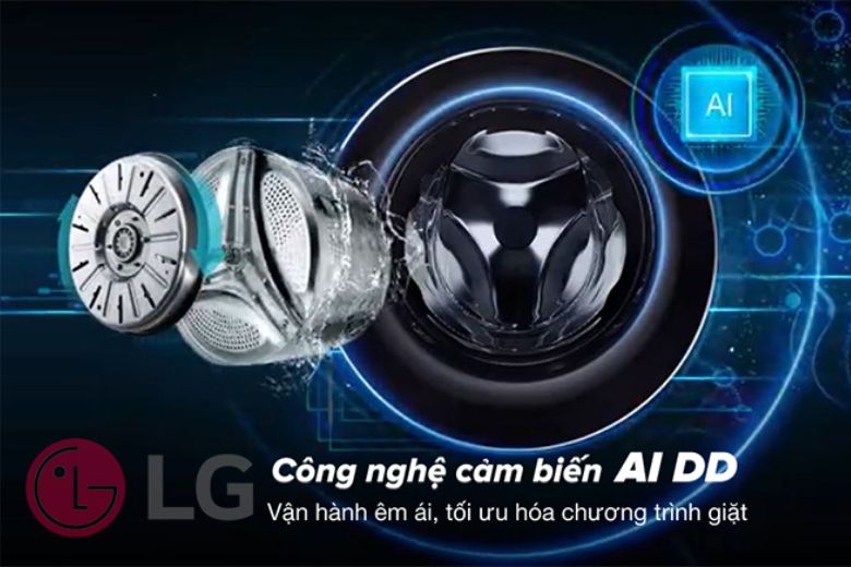 Máy giặt LG Inverter 19 kg TV2519SV7J lồng đứng công nghệ nâng cao hiệu suất giặt