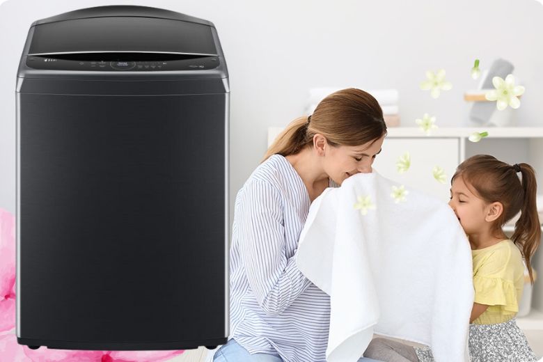 Máy giặt LG Inverter 25kg TV2725SV9J - Lưu hương dài lâu với chương trình giặt Scent+