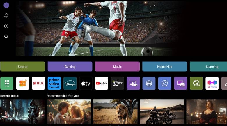  Smart TV LG OLED evo AI C5 4K 55 inch OLED55C5PSA - Hệ điều hành webOS 25 thông minh
