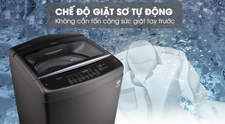 Chương trình giặt sơ-Máy giặt LG Inverter 11.5 kg T2351VSAB lồng đứng