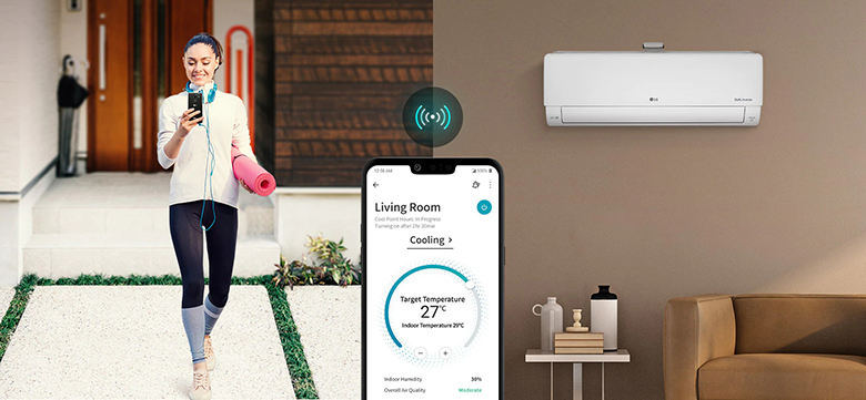 Kết nối wifi - Điều hòa LG 1 chiều Inverter 12000 BTU V13APIUV
