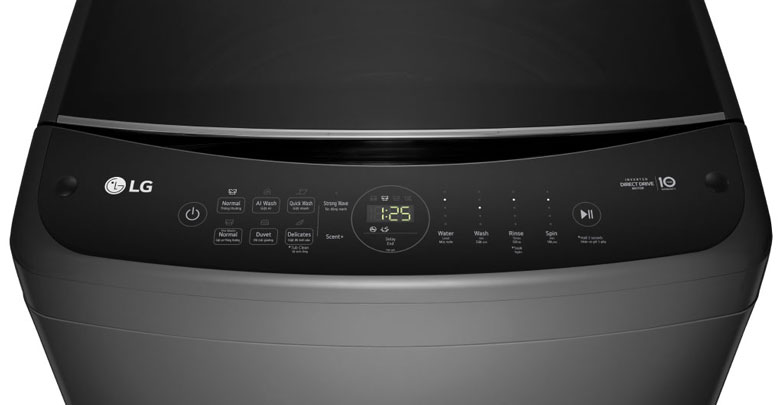 Máy giặt LG Inverter 18kg TV2518DV3B lồng đứng - Bảng điều khiển nhiều chức năng