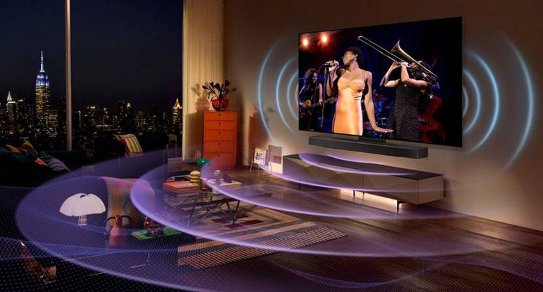Tivi LG OLED65A3PSA OLED 4K 65 inch  AI Sound Pro mang đến âm thanh sống động, ấn tượng