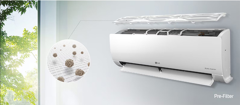 Loại bỏ bụi mịn - Điều hòa LG 1 chiều 21000 BTU Inverter V24WIN1