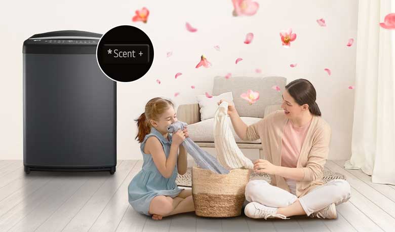 Máy giặt LG TV2519DV7B  Inverter 19kg - Quần áo mềm mại và lưu hương bền lâu