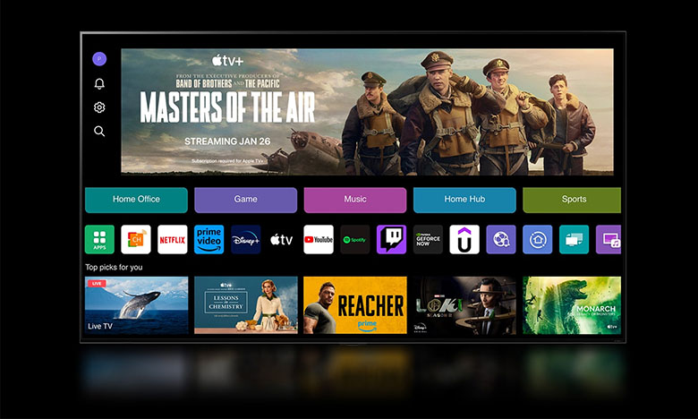 Hệ điều hành WebOS thì không thể không nhắc đến Tivi LG 75QNED80TSA Smart 4K