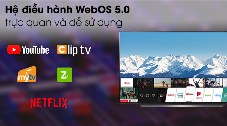Hệ điều hành WebOS - Smart Tivi OLED LG 4K 77 inch 77CXPTA