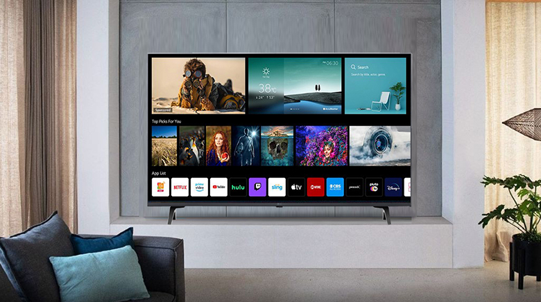 TV 75UQ8000PSC được sự trợ giúp điều khiển bằng giọng nói dễ dàng