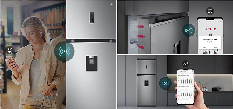 Tủ lạnh LG LTD46SVMA kết nối wifi 