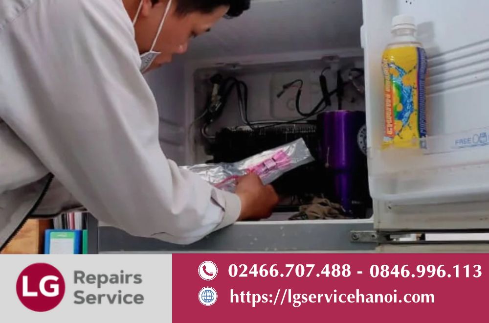 Sử dụng linh kiện cho việc thay block tủ lạnh LG