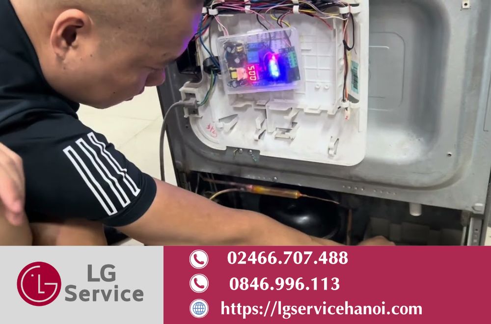 Thay block tủ lạnh LG với chính sách bảo hành minh bạch