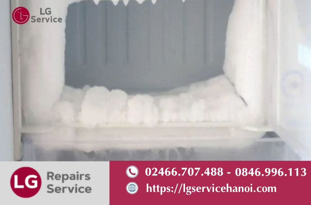 Tủ lạnh LG không đông đá do hở gioăng cao su 