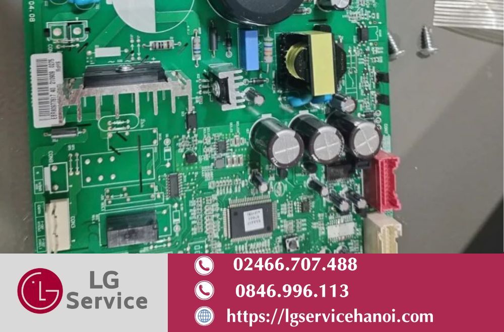 Tủ lạnh LG mất nguồn do board mạch tủ lạnh bị lỗi