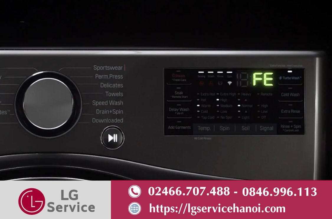 Nước tràn hoặc rò rỉ nước là một trong những lỗi thường gặp ở máy giặt LG