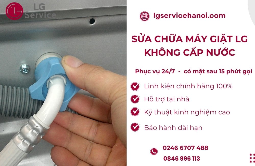 LG Service - Địa chỉ sửa máy giặt LG không cấp nước uy tín