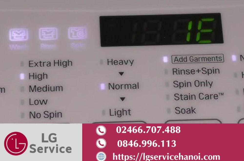 Lỗi IE (hoặc 1E) trên máy giặt LG