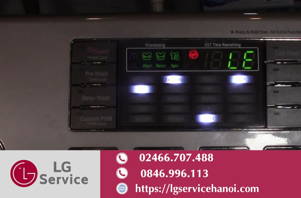 Lỗi máy giặt LE ở máy giặt LG là gì?