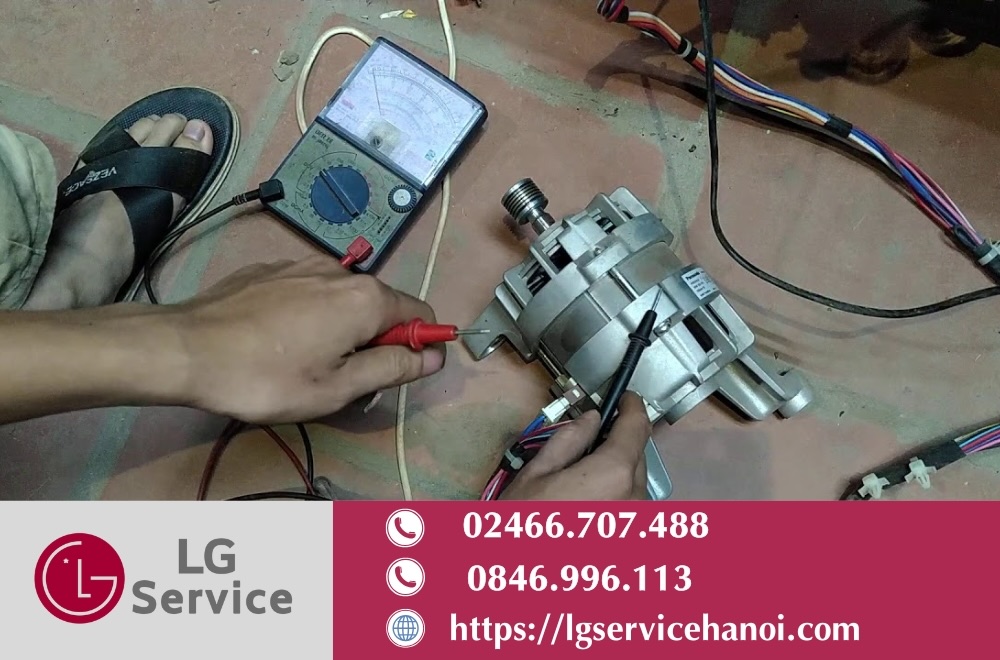 Kiểm tra cảm biến hall trên máy giặt LG