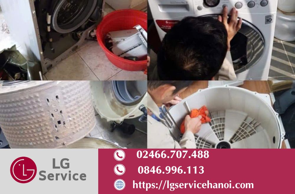 Hướng dẫn sửa máy giặt LG lỗi PE nhanh chóng