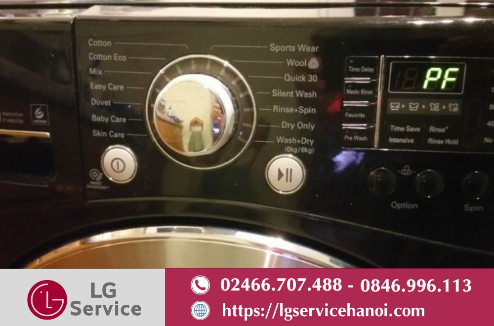 Lỗi PF máy giặt LG là gì?