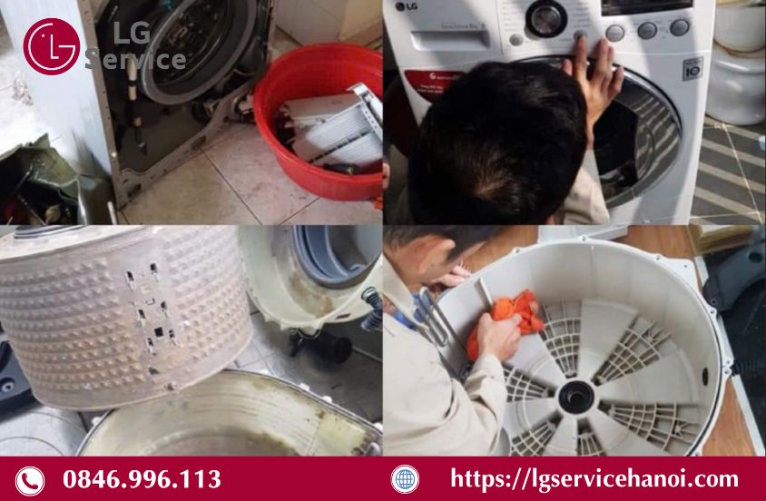 Một số lỗi thường gặp của tháp giặt sấy LG