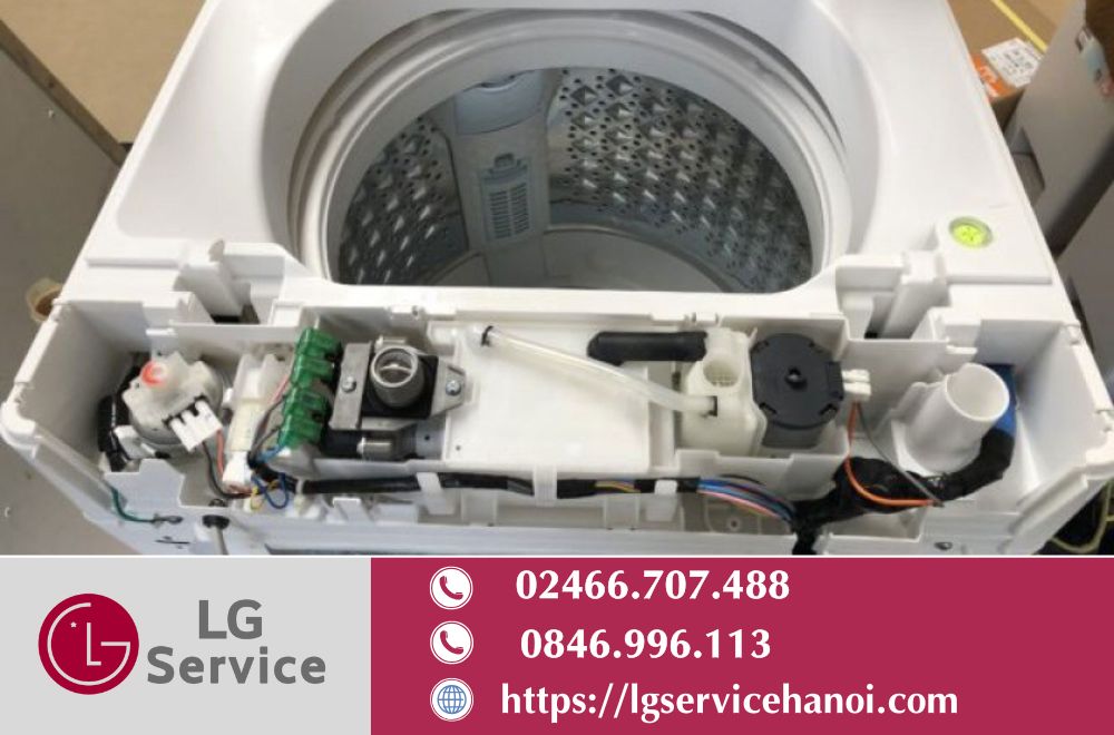 Bo mạch điều khiển bị hỏng khiến máy giặt LG không xả nước