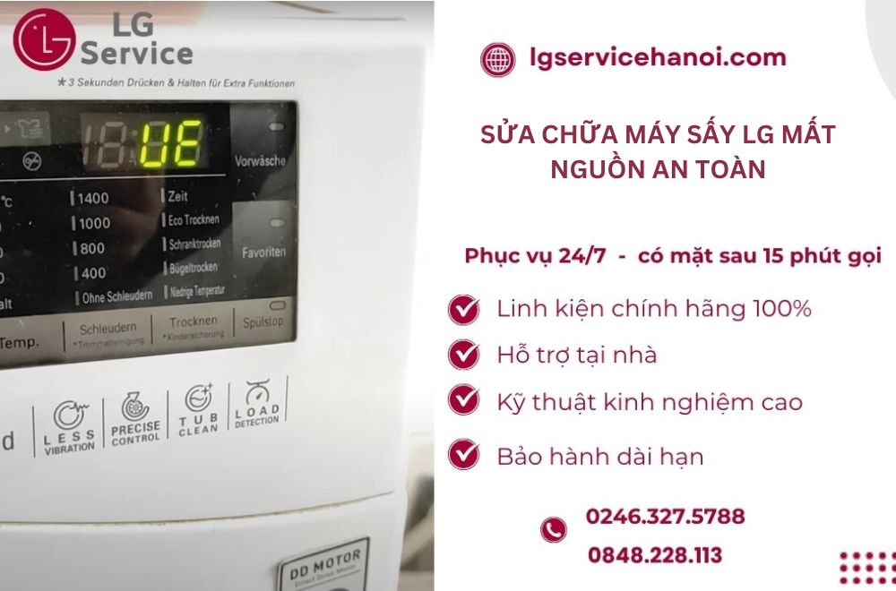 LG Service - trung tâm sửa máy sấy LG uy tín, an toàn cho bạn 