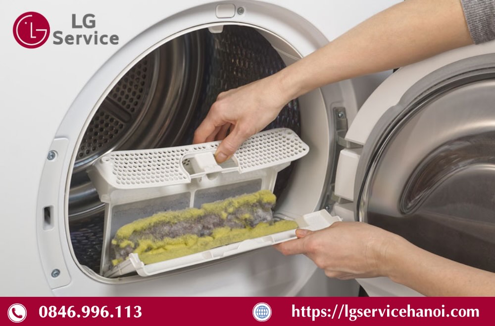 Bộ lọc máy sấy lâu ngày chưa được vệ sinh