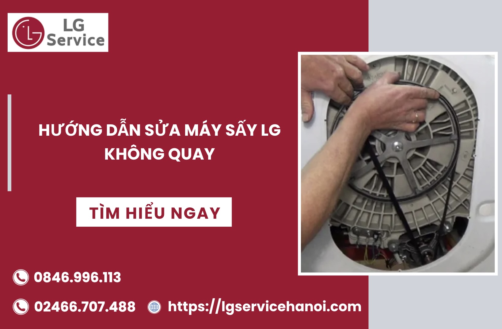 Hướng dẫn sửa máy sấy LG không quay nhanh chóng, hiệu quả